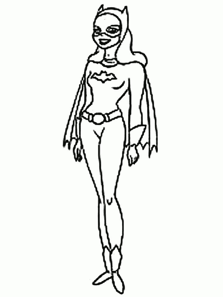 free batgirl coloring pages for kids printable jpg