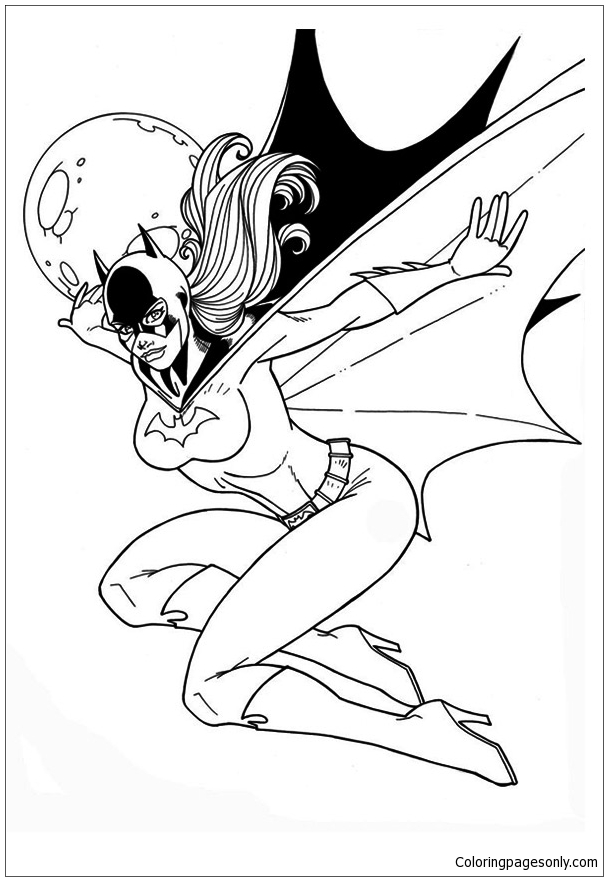 128 Free Batgirl Coloring Pages For Kids Printable 49