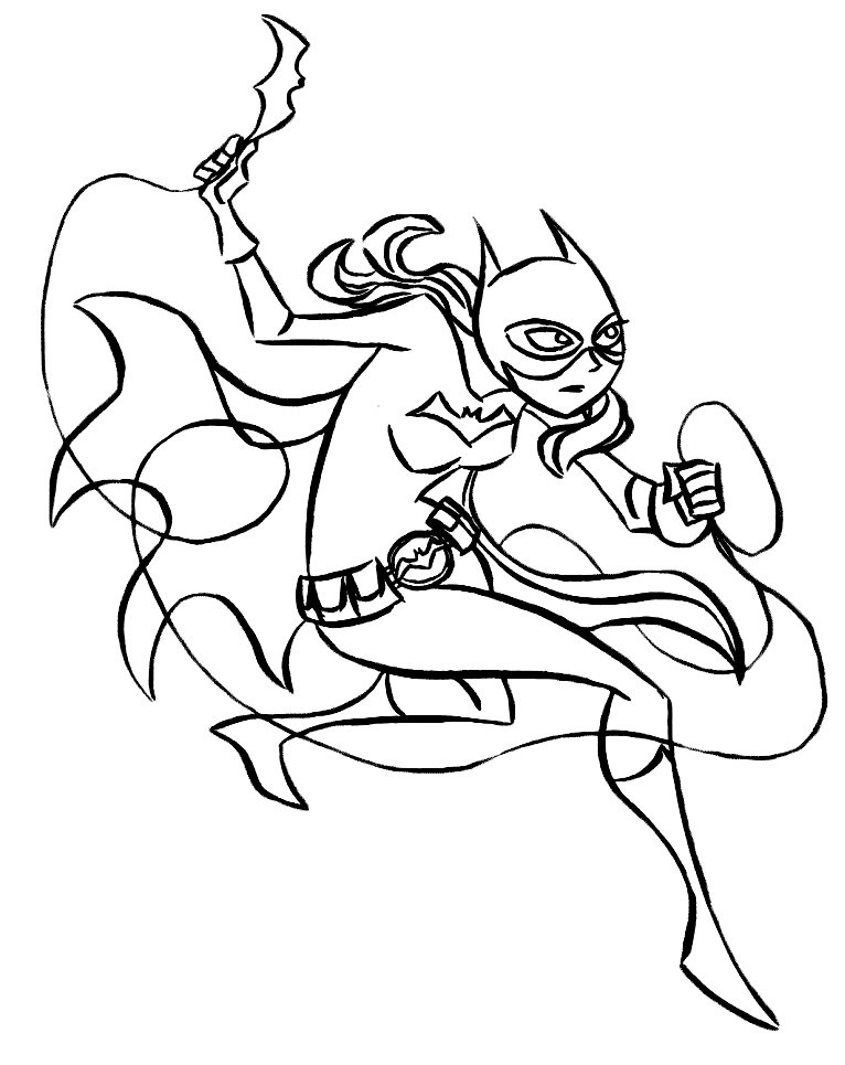 128 Free Batgirl Coloring Pages For Kids Printable 63