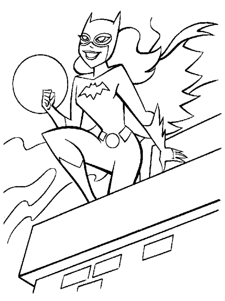 free batgirl coloring pages for kids printable jpg