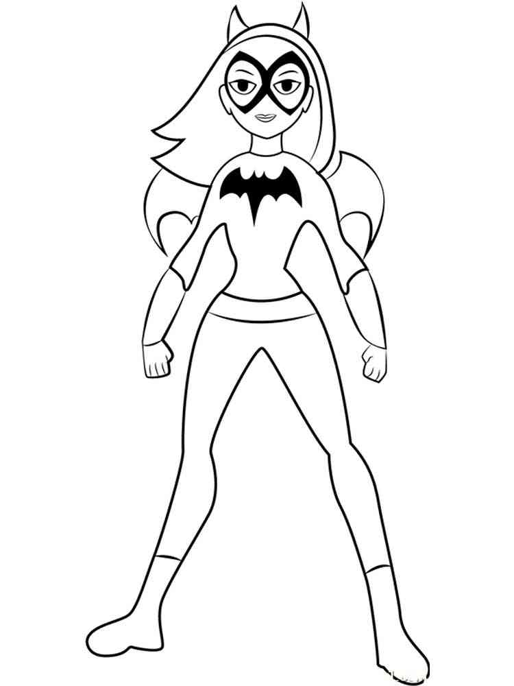 128 Free Batgirl Coloring Pages For Kids Printable 9