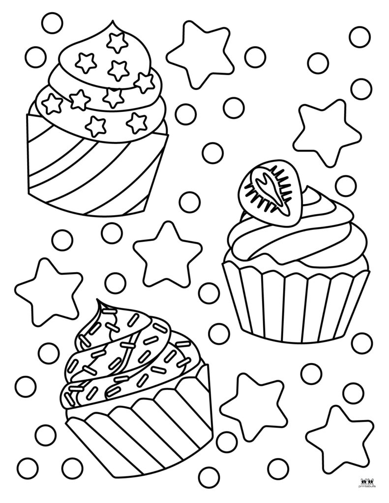 muffin coloring pages printable jpg