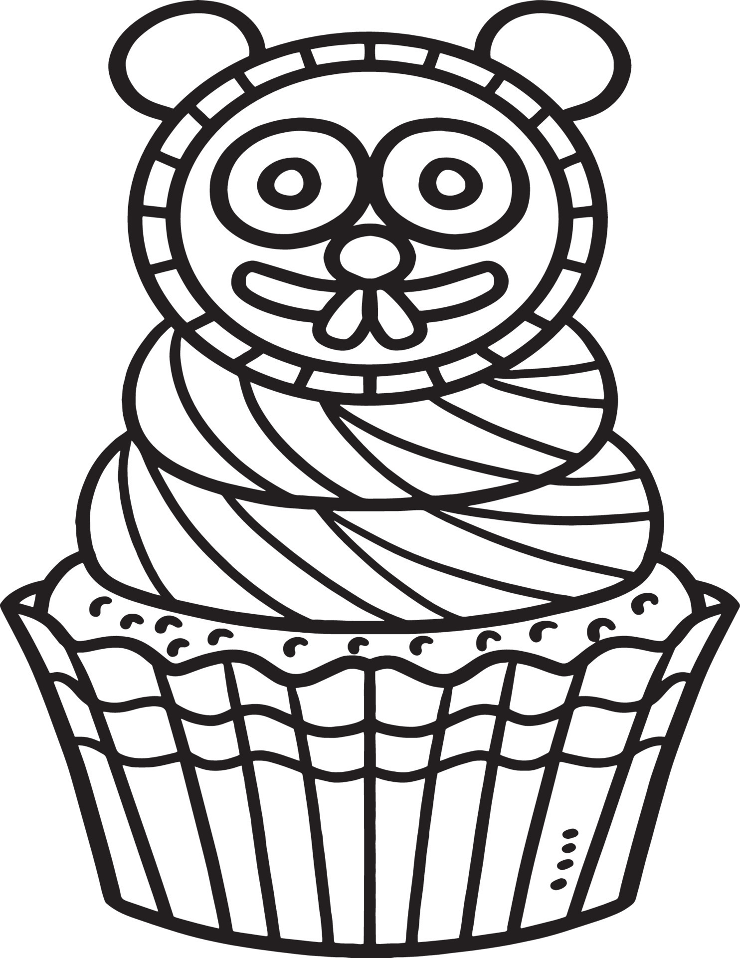 129 Muffin Coloring Pages Printable 112