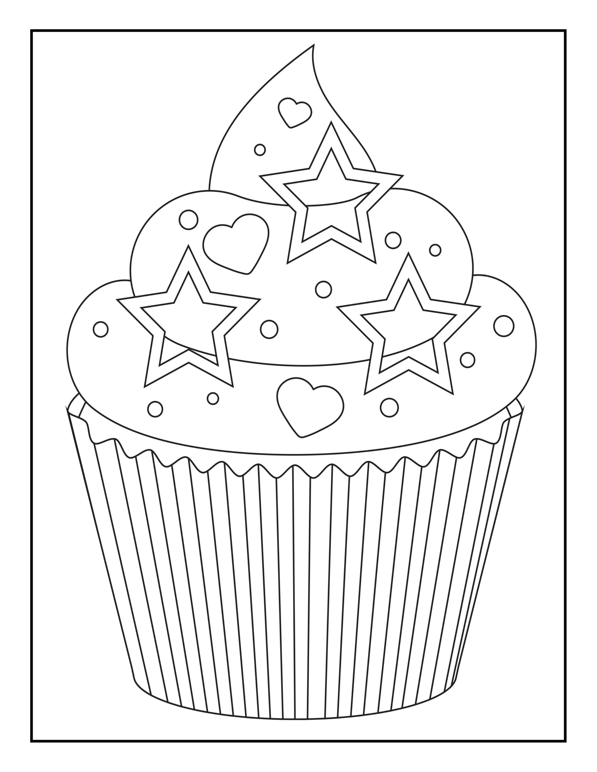 129 Muffin Coloring Pages Printable 116