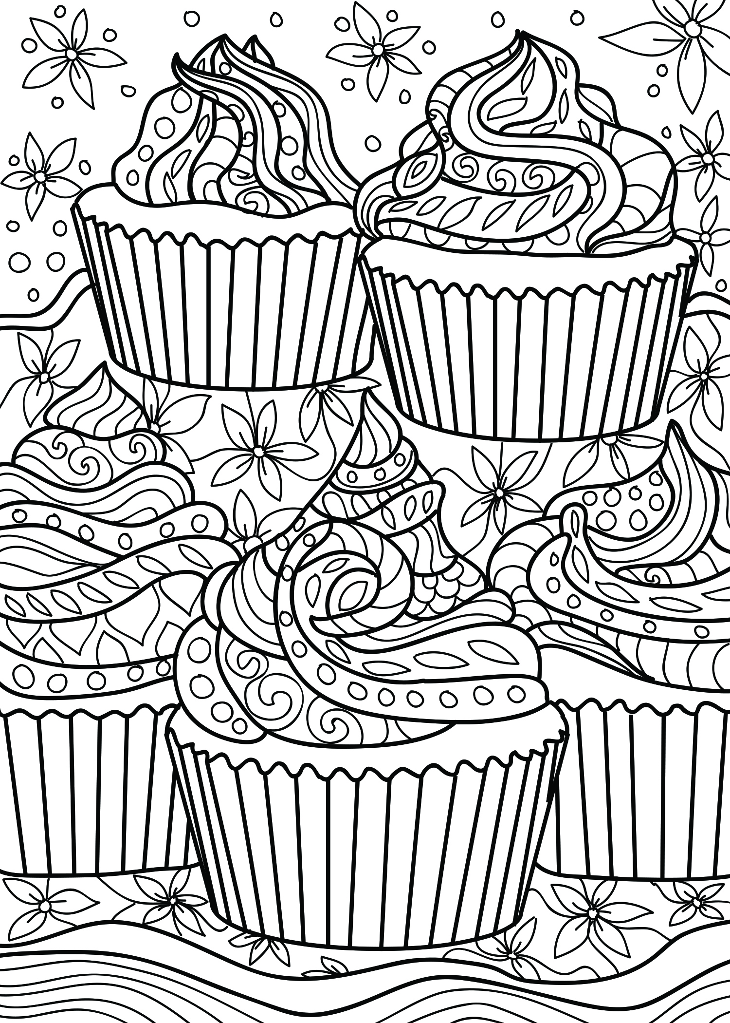 129 Muffin Coloring Pages Printable 118