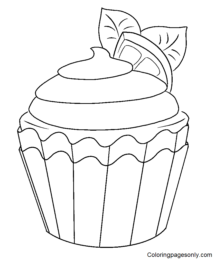 129 Muffin Coloring Pages Printable 121