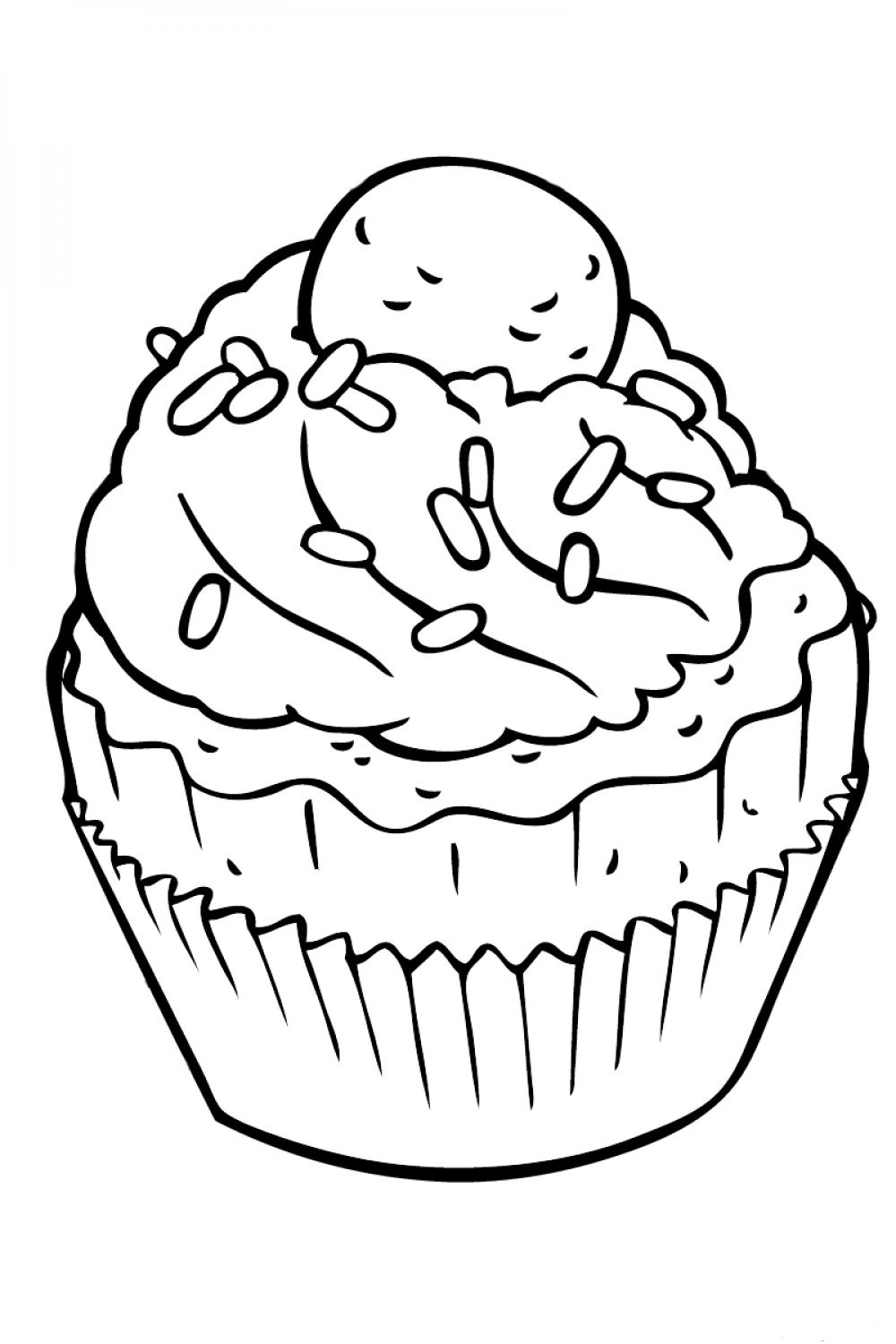 129 Muffin Coloring Pages Printable 122