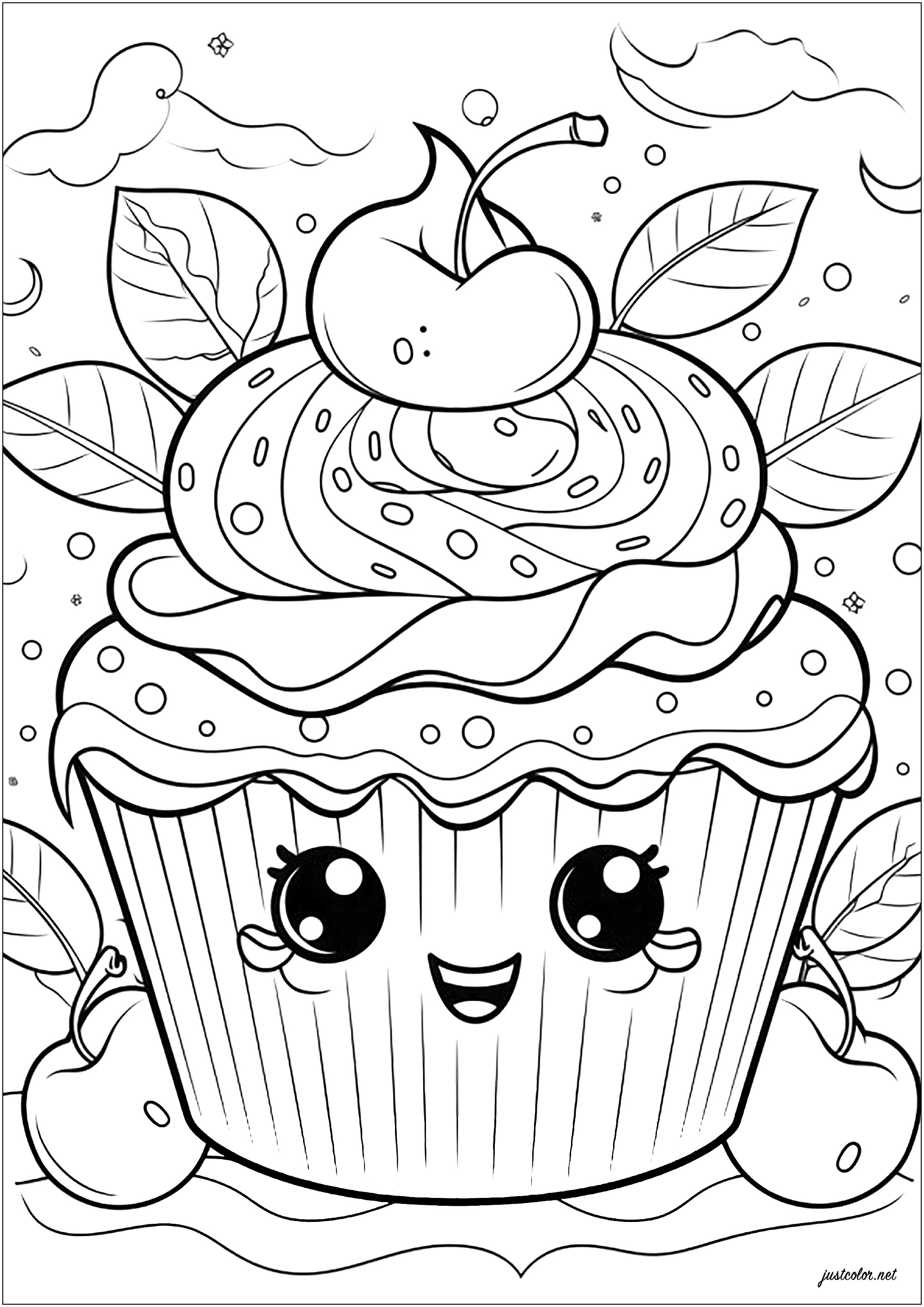 129 Muffin Coloring Pages Printable 127