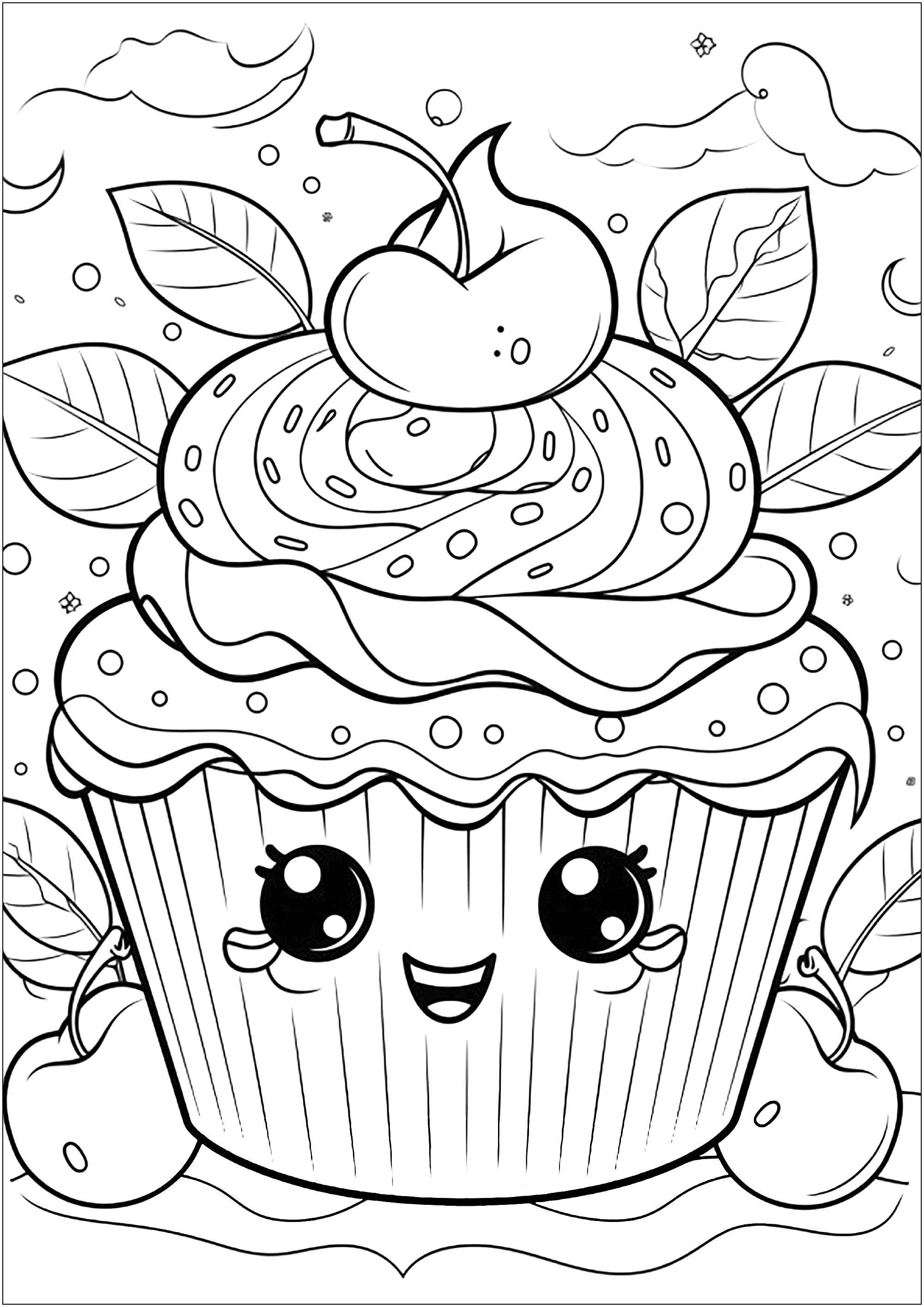 129 Muffin Coloring Pages Printable 25