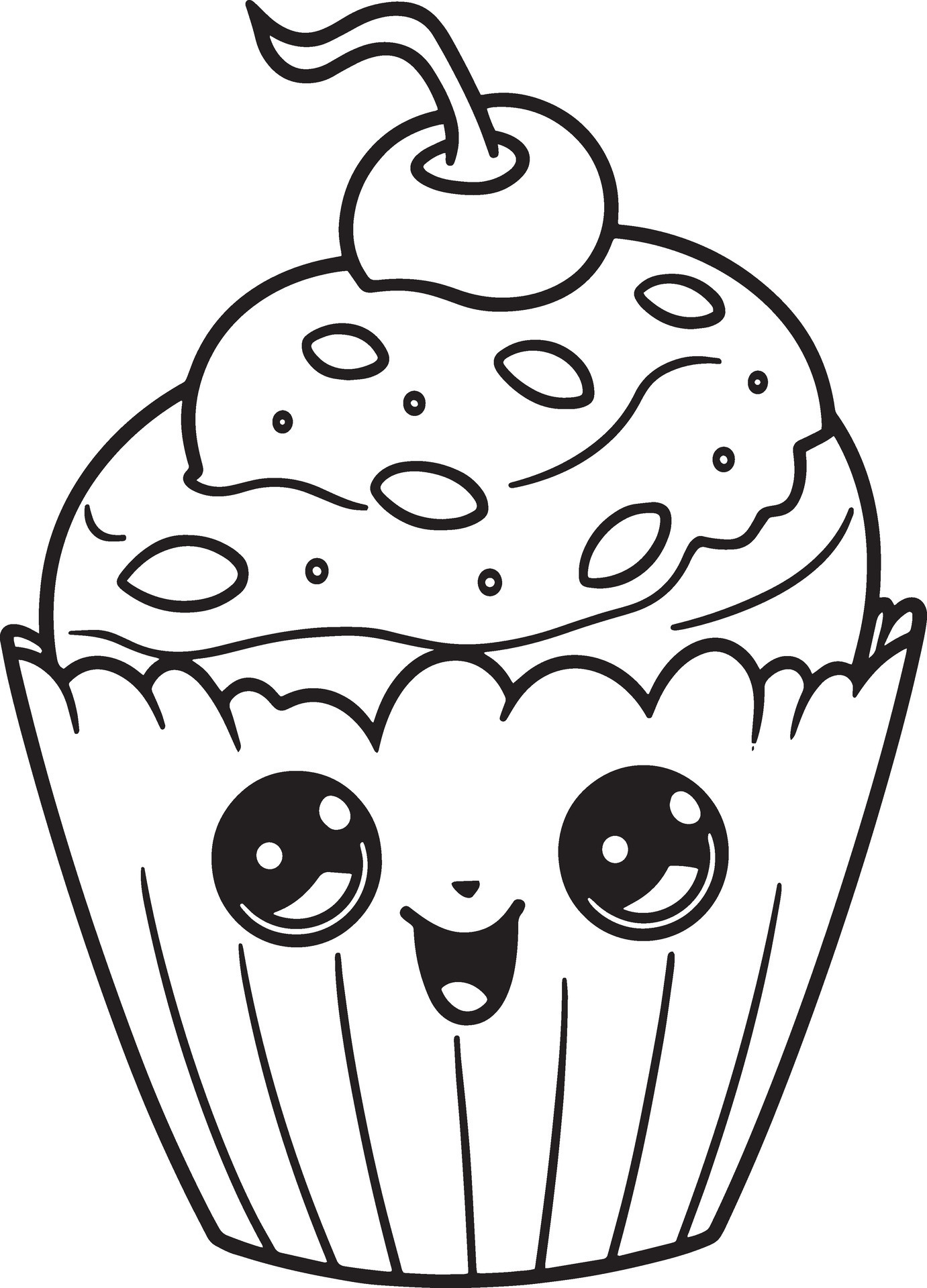 muffin coloring pages printable jpg