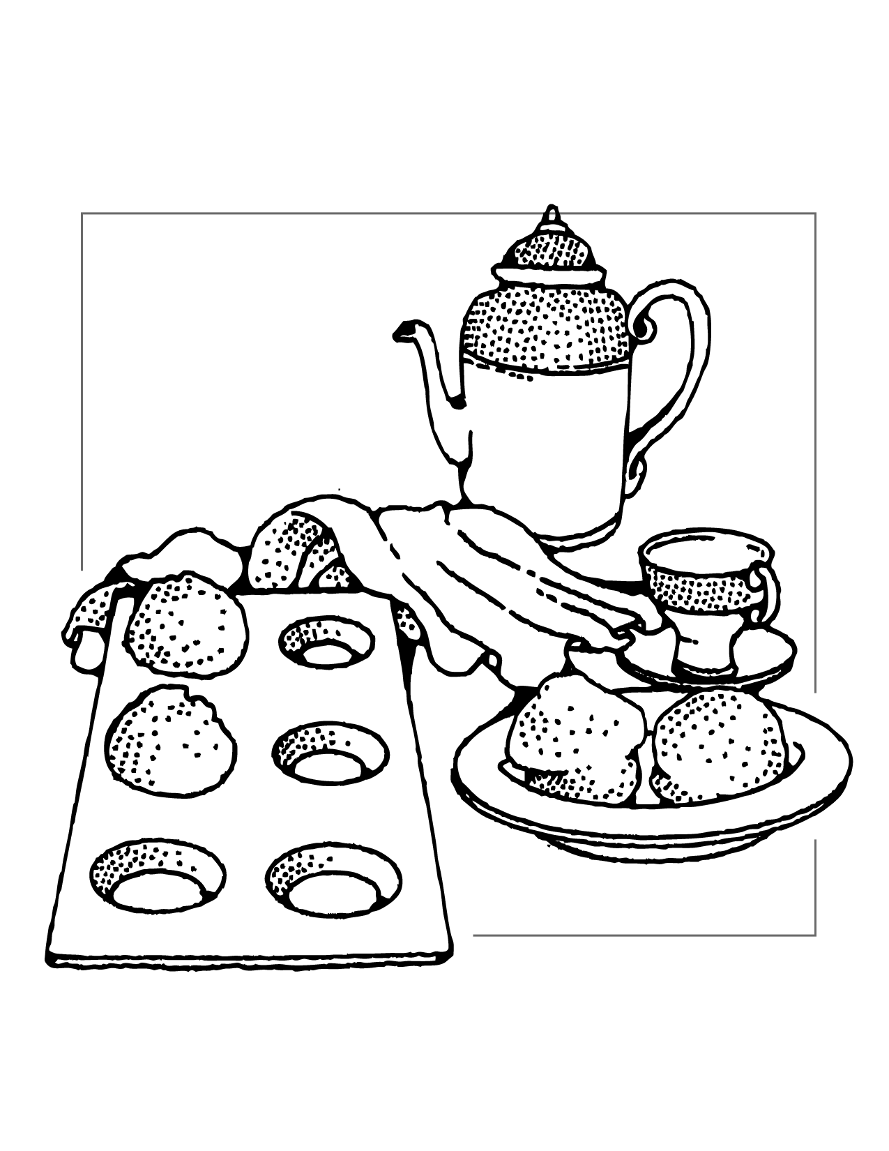 129 Muffin Coloring Pages Printable 35