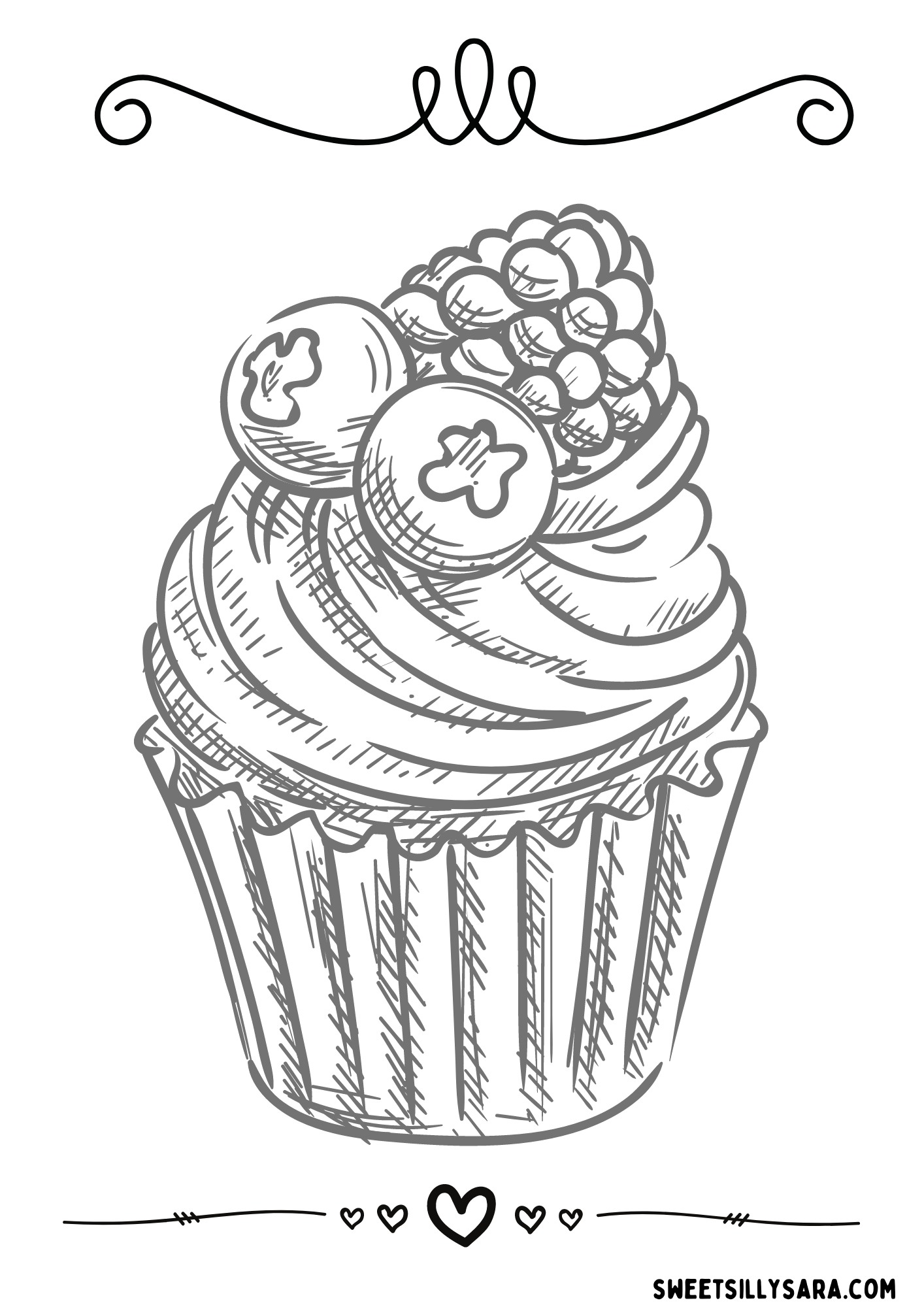 129 Muffin Coloring Pages Printable 43