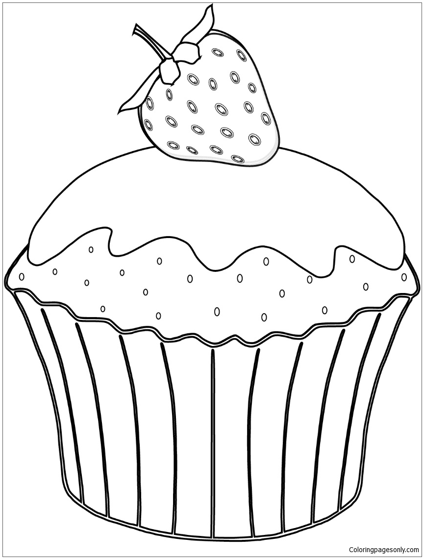 muffin coloring pages printable jpg