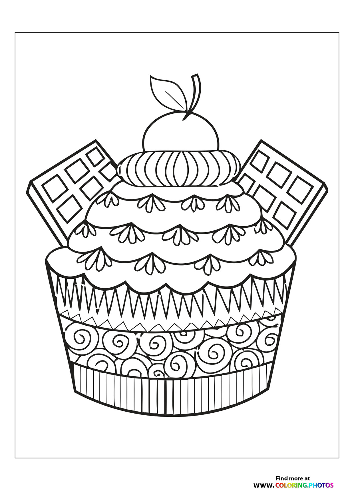 129 Muffin Coloring Pages Printable 54