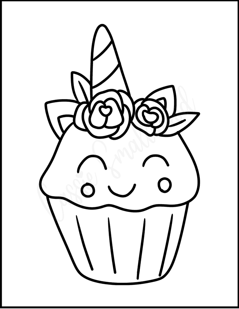 muffin coloring pages printable jpg