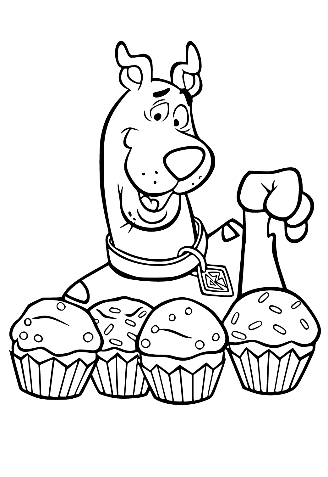 muffin coloring pages printable jpg