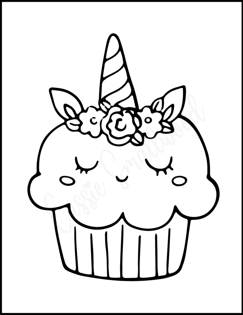 muffin coloring pages printable jpg