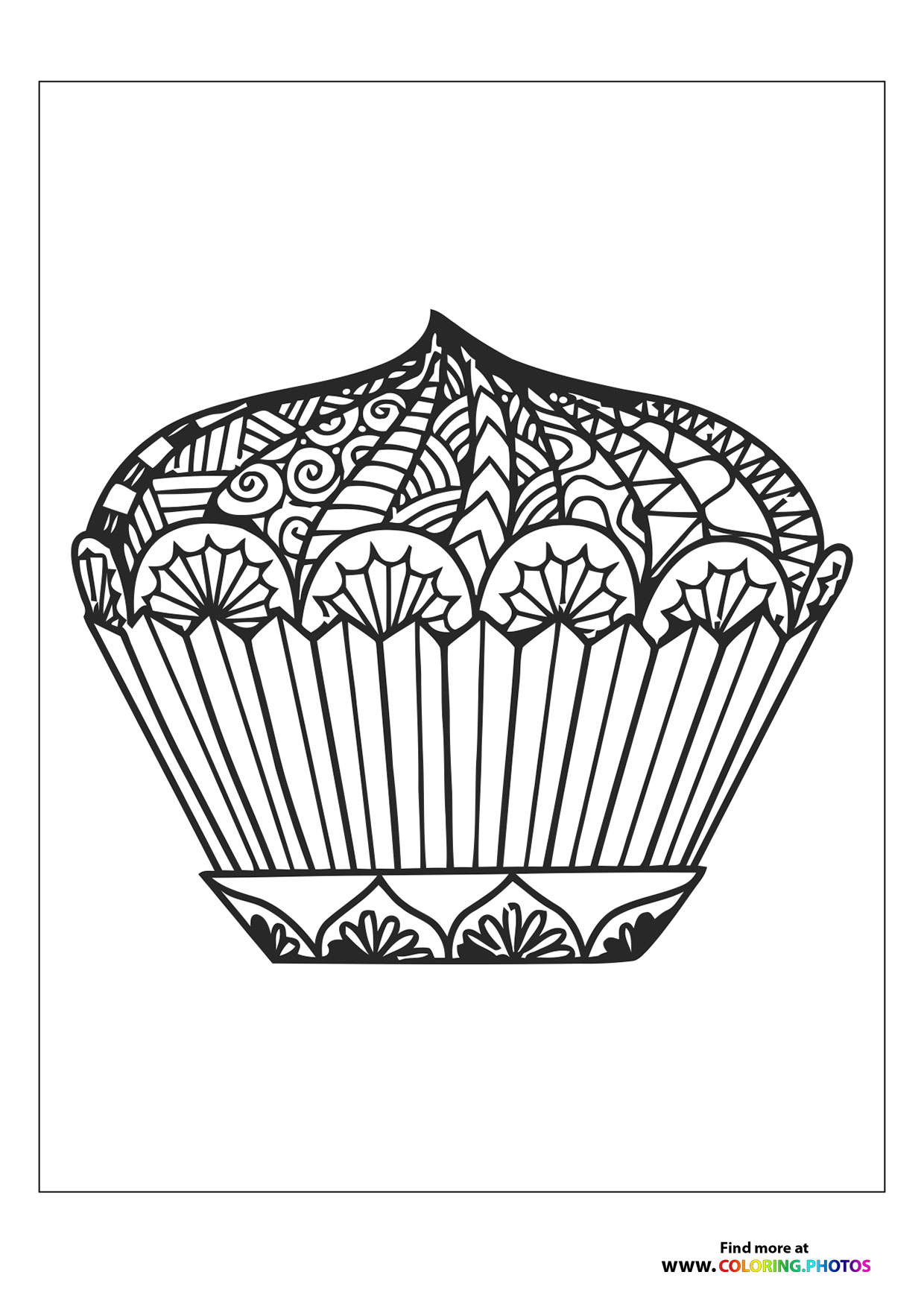 muffin coloring pages printable jpg