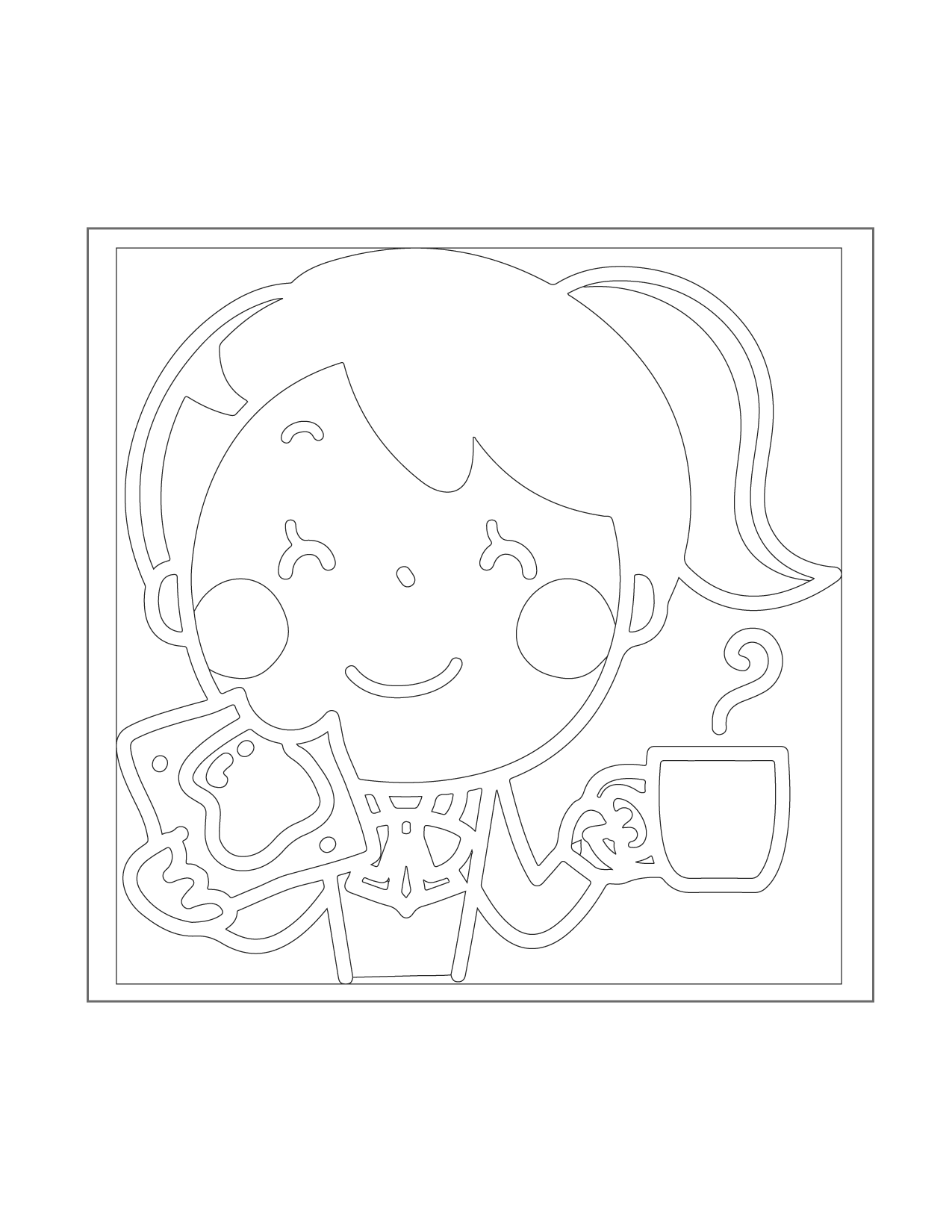 muffin coloring pages printable jpg