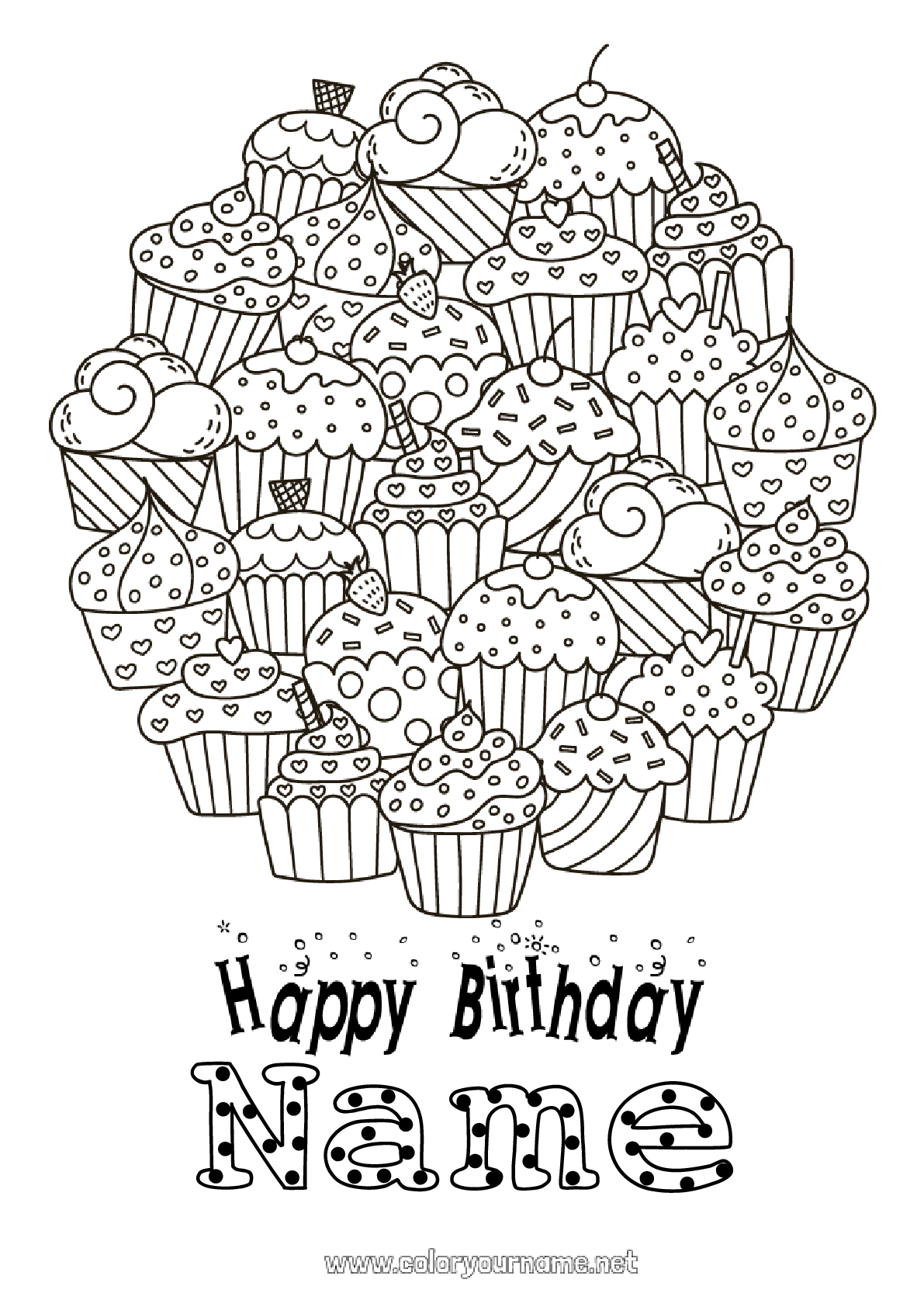 129 Muffin Coloring Pages Printable 68