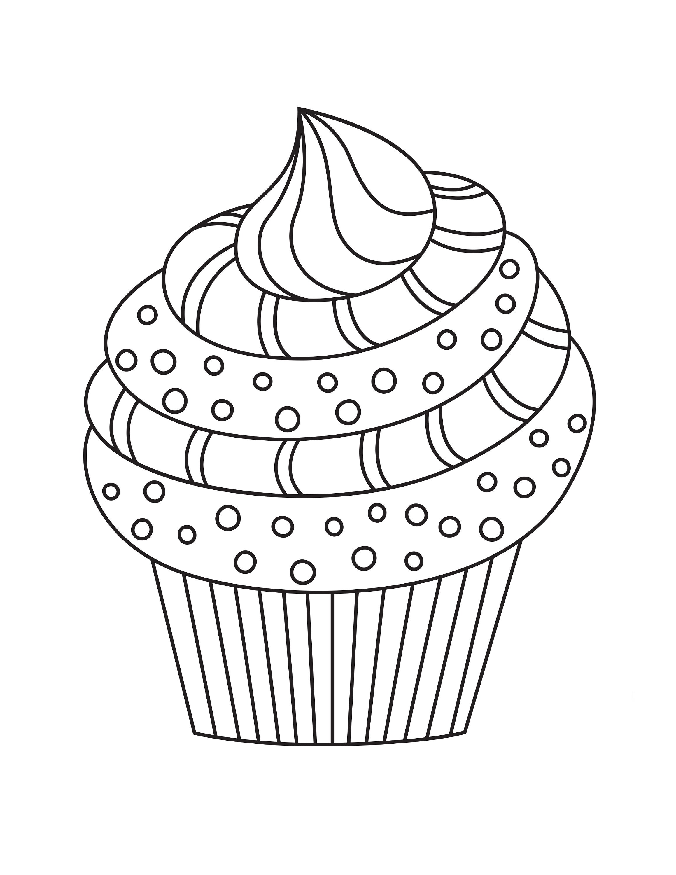 muffin coloring pages printable jpg