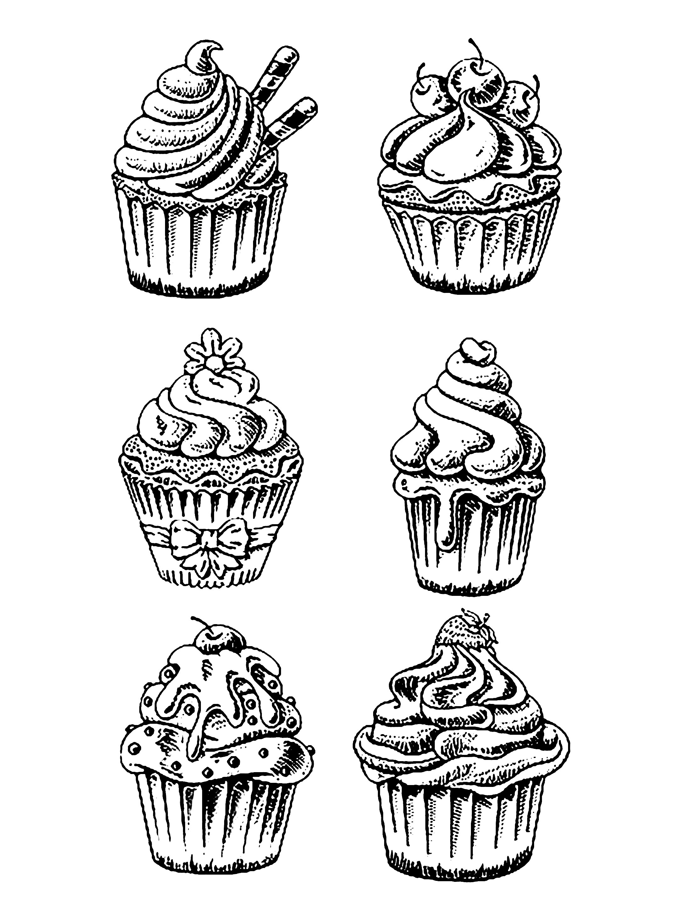 muffin coloring pages printable jpg