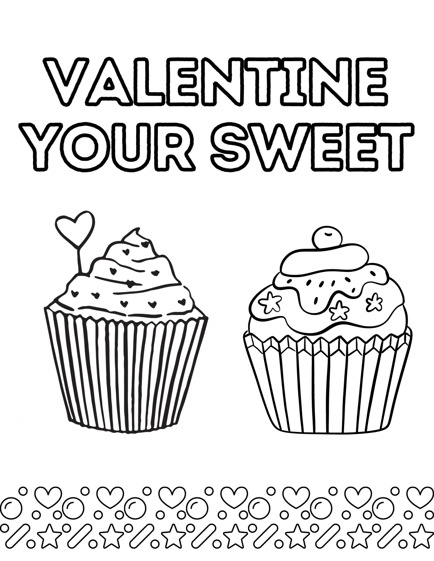 muffin coloring pages printable jpg