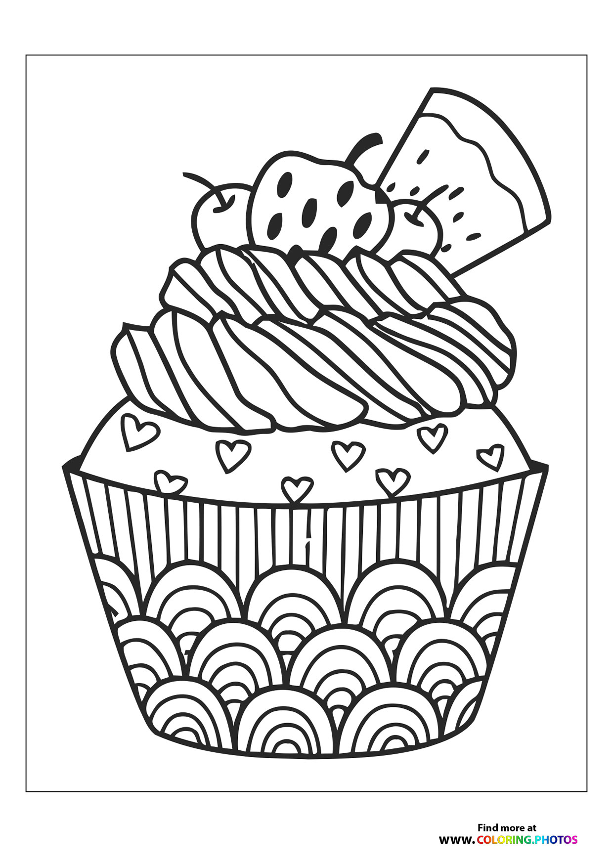 129 Muffin Coloring Pages Printable 99