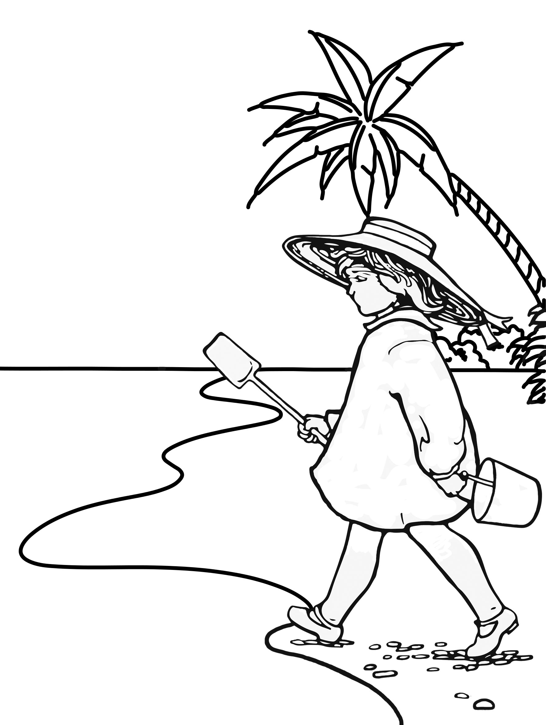 130 Beach Party Coloring Pages Free Printable 107