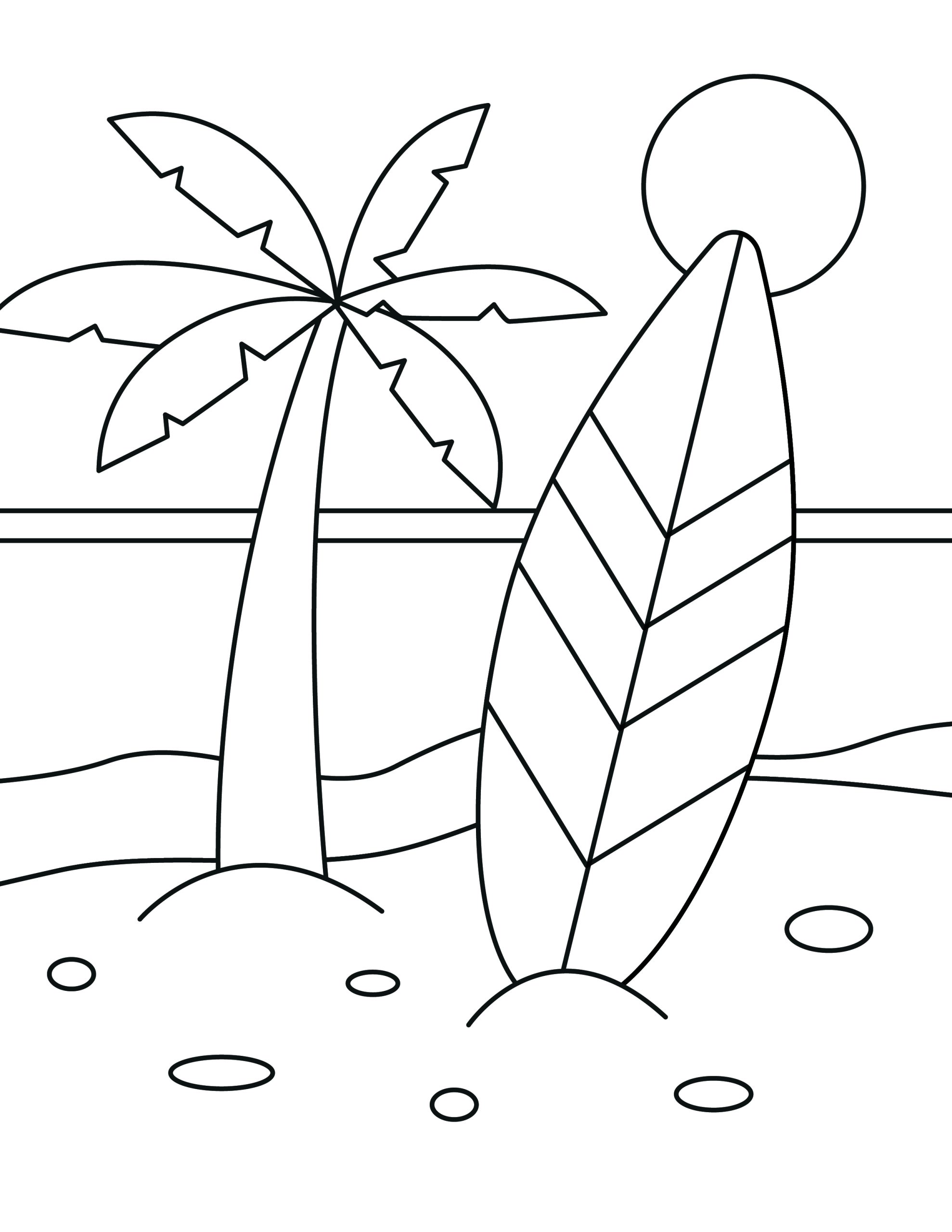 130 Beach Party Coloring Pages Free Printable 112