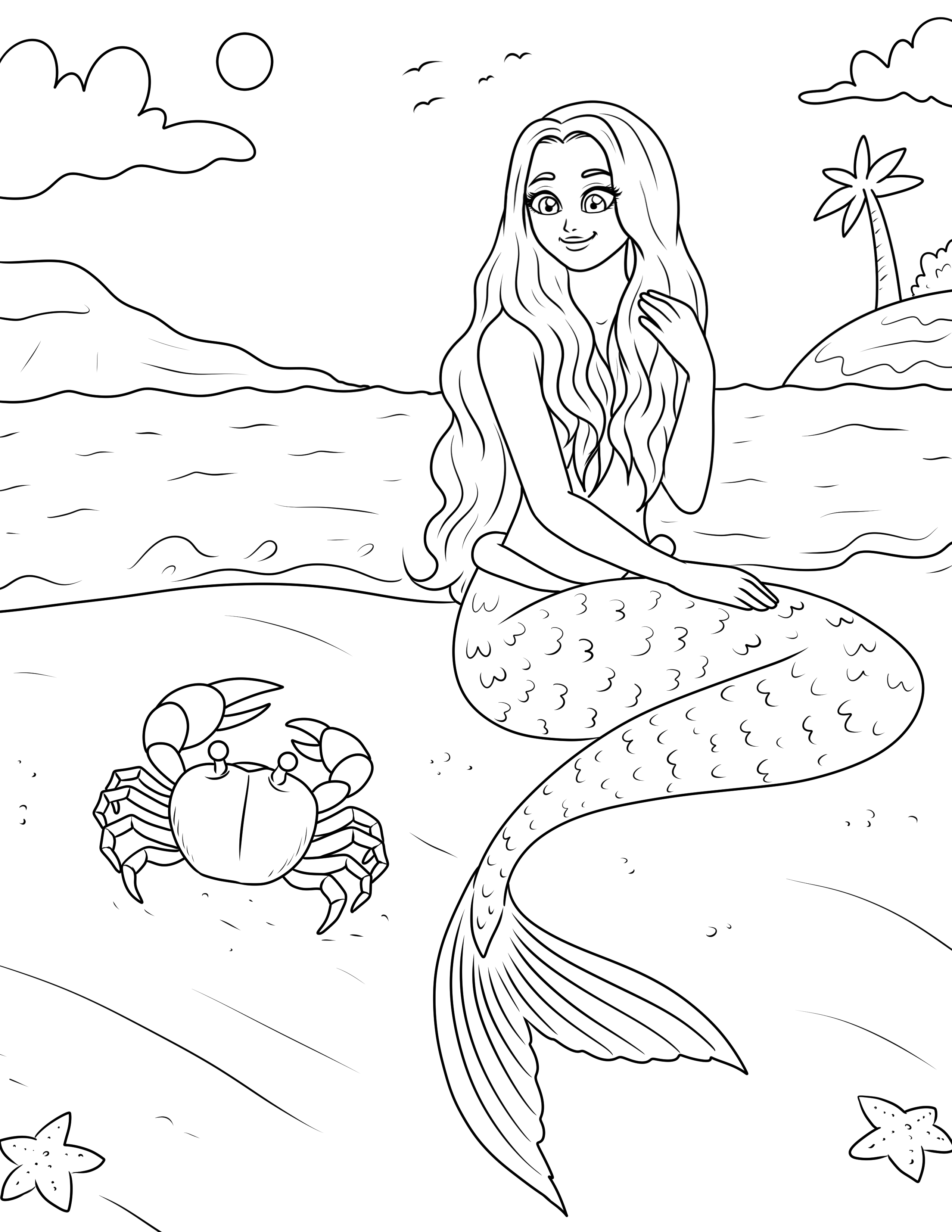 130 Beach Party Coloring Pages Free Printable 122