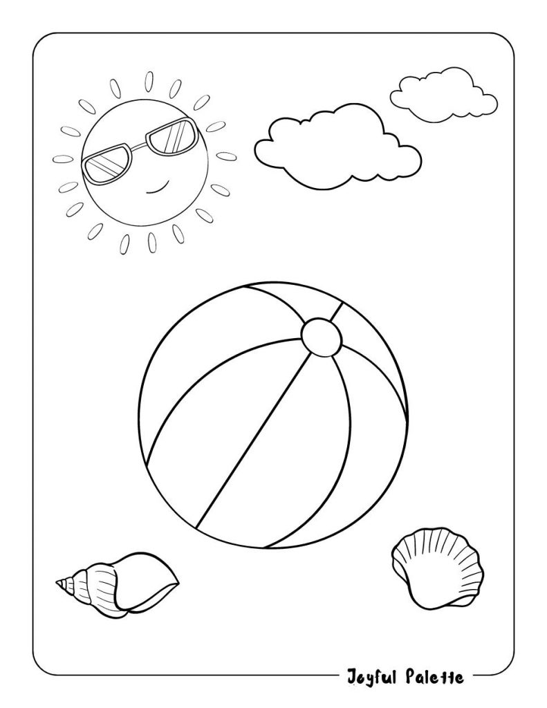 130 Beach Party Coloring Pages Free Printable 2