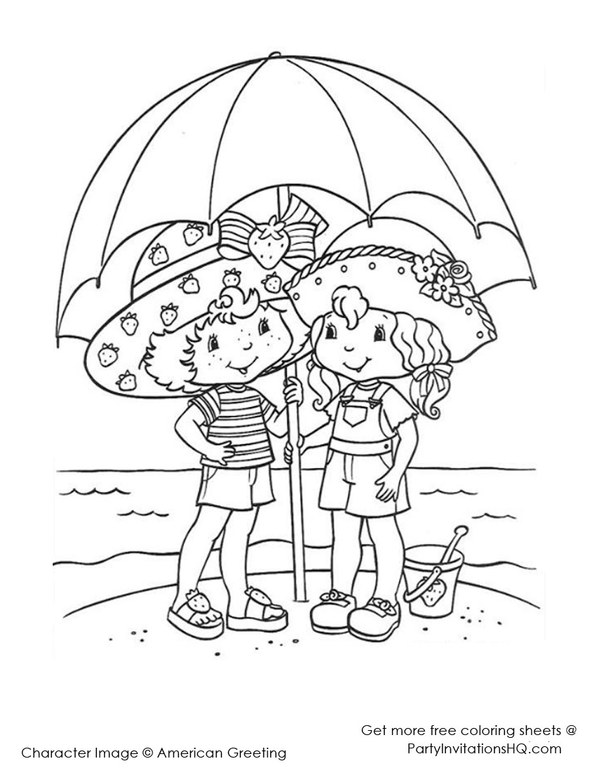 130 Beach Party Coloring Pages Free Printable 26