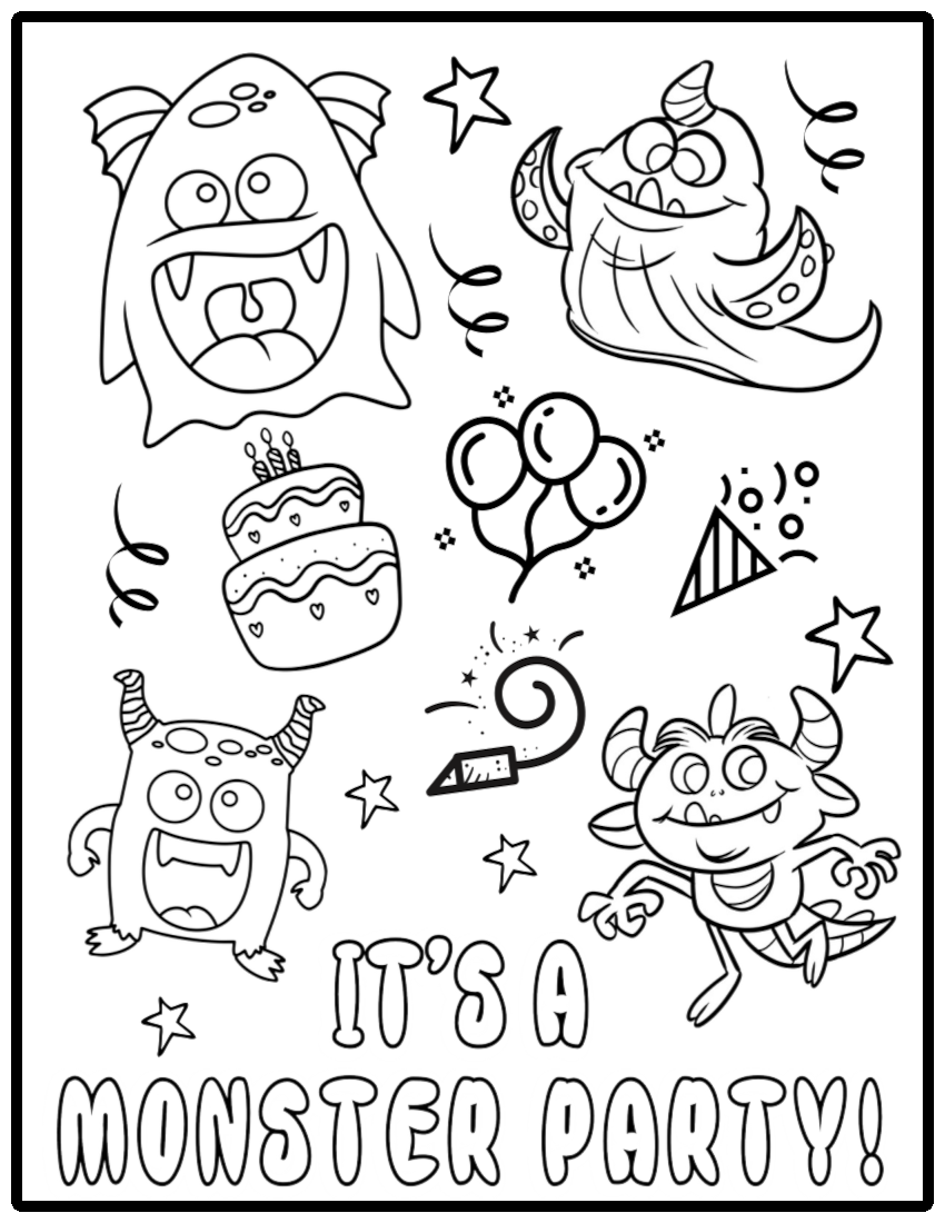 130 Beach Party Coloring Pages Free Printable 27