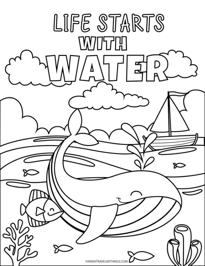 130 Beach Party Coloring Pages Free Printable 3