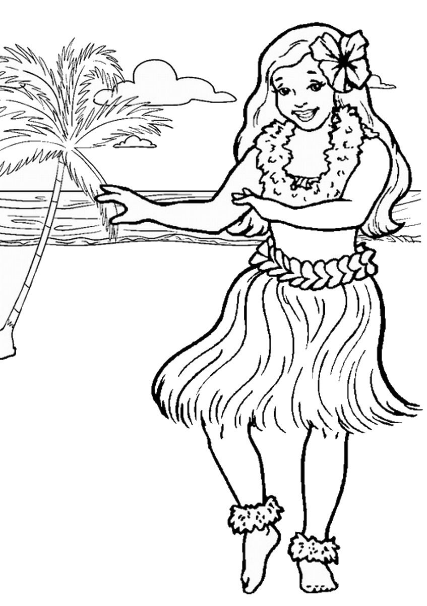 130 Beach Party Coloring Pages Free Printable 37