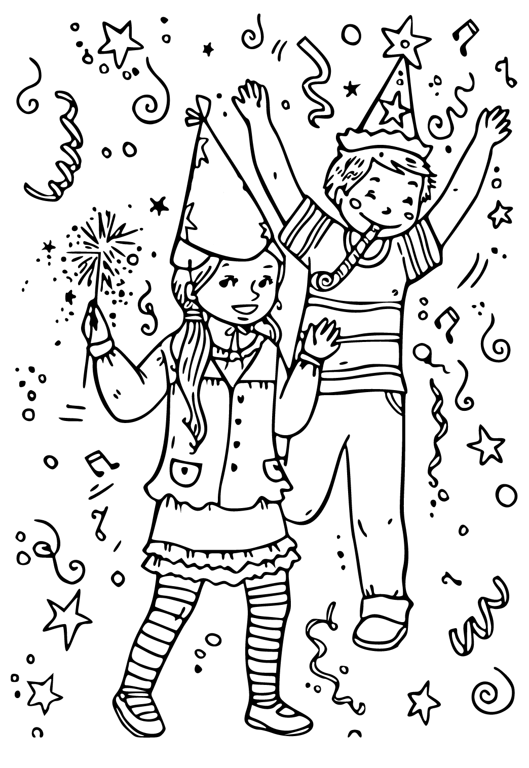 130 Beach Party Coloring Pages Free Printable 74