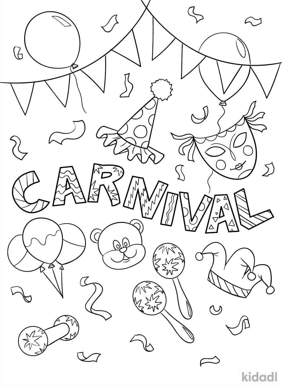 130 Beach Party Coloring Pages Free Printable 84