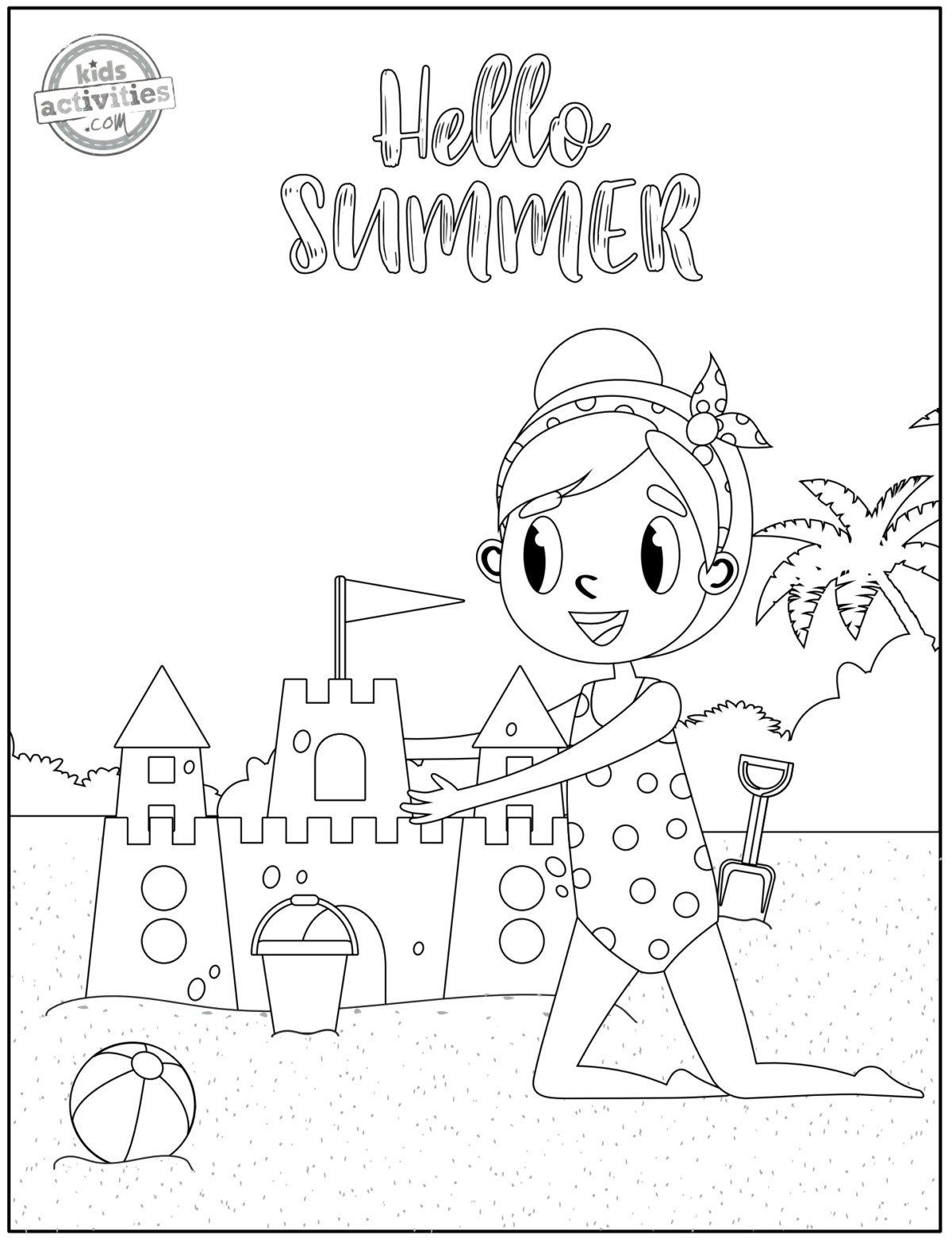 130 Beach Party Coloring Pages Free Printable 89