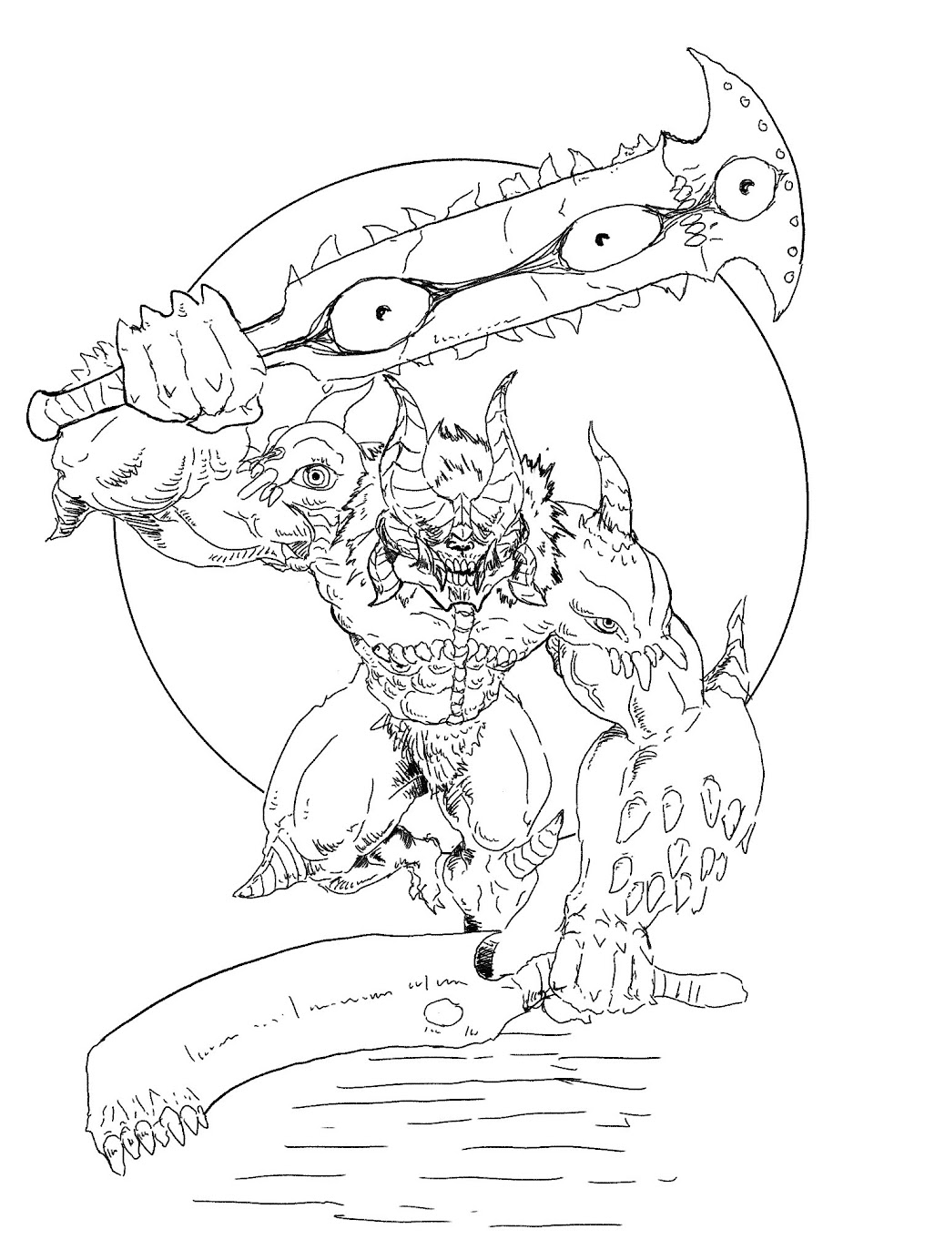 130+ Doom Slayer Coloring Pages Printable 20