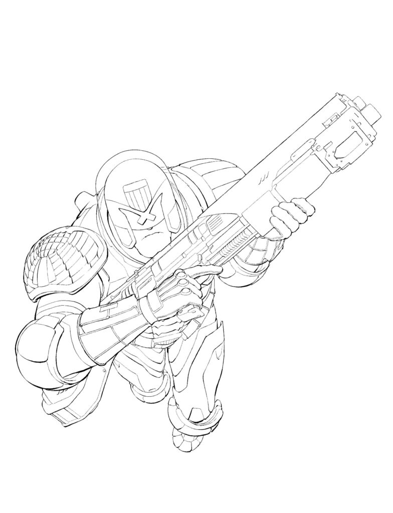 130+ Doom Slayer Coloring Pages Printable 31