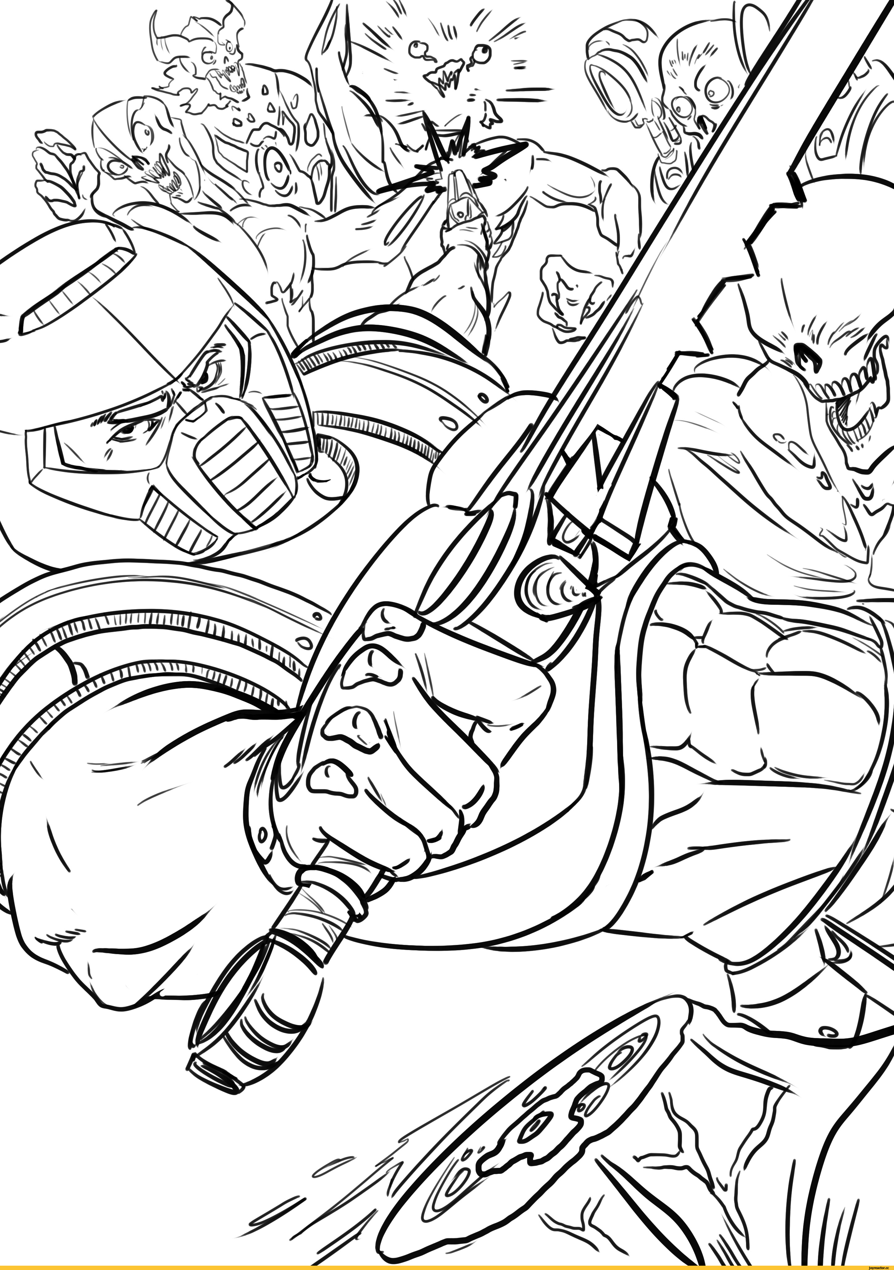 130+ Doom Slayer Coloring Pages Printable 91