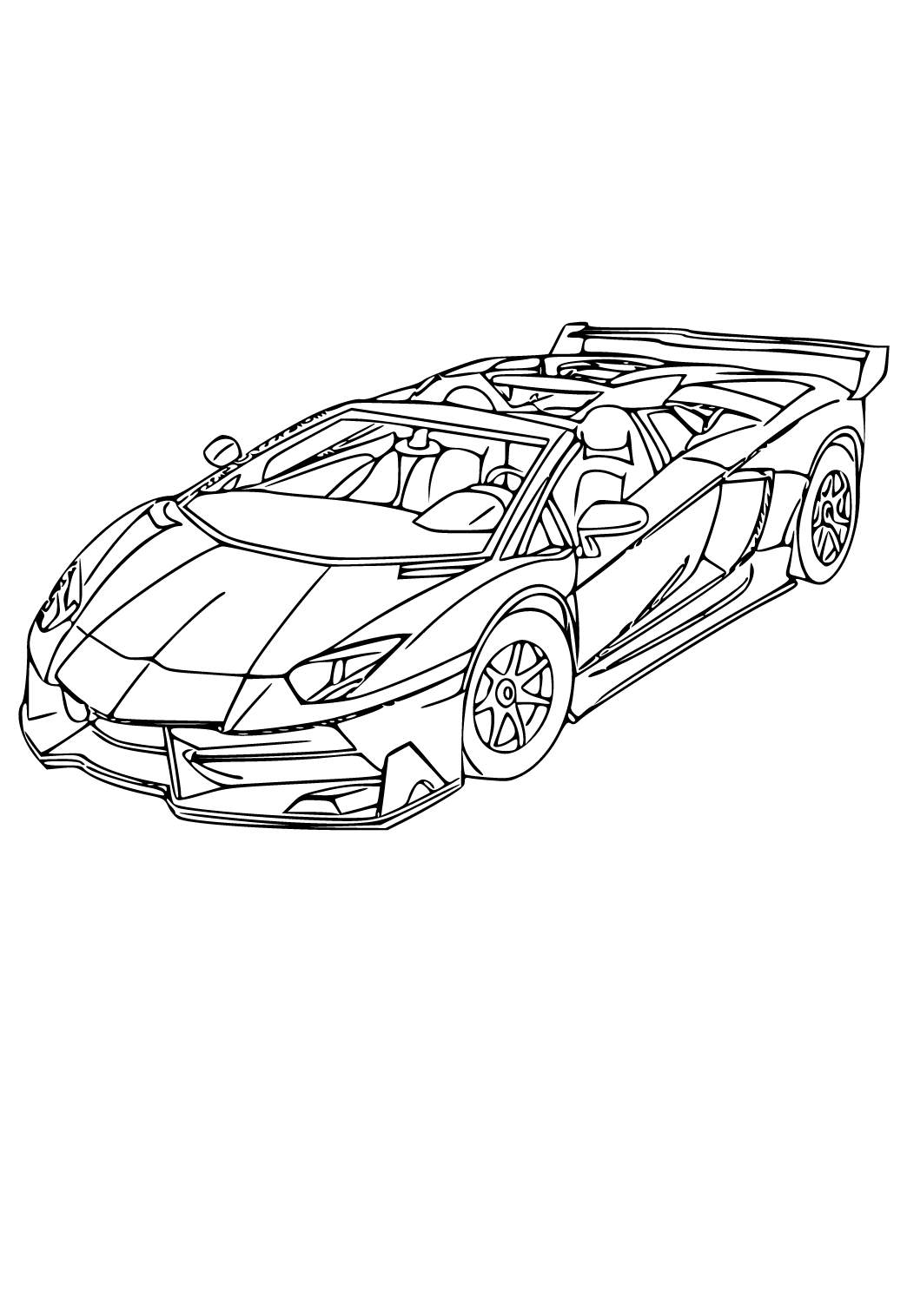 130 Lamborghini Coloring Pages FREE Printable 14