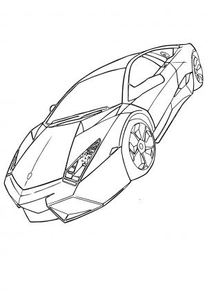 130 Lamborghini Coloring Pages FREE Printable 16