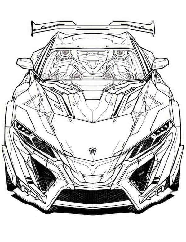 130 Lamborghini Coloring Pages FREE Printable 23