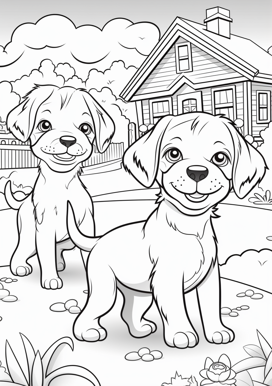 132 Printable Puppy Coloring Pages for Dog Lovers 10