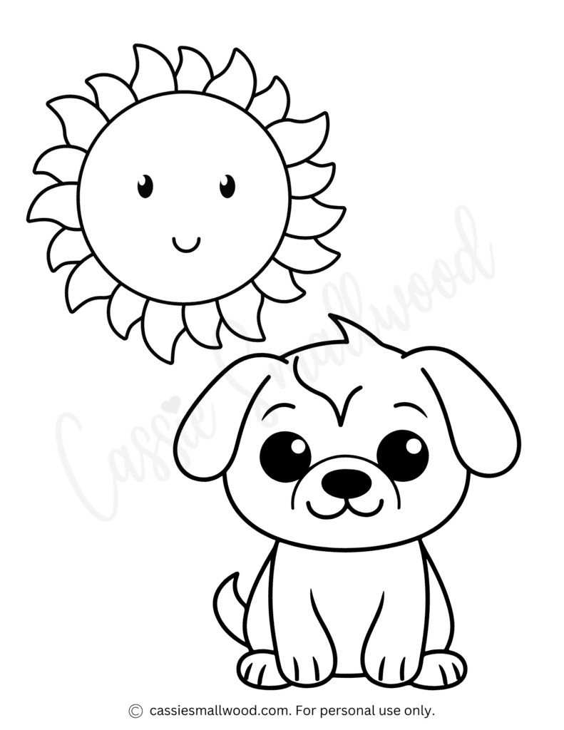 132 Printable Puppy Coloring Pages for Dog Lovers 100