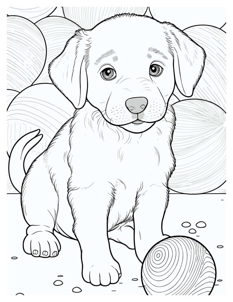 132 Printable Puppy Coloring Pages for Dog Lovers 103