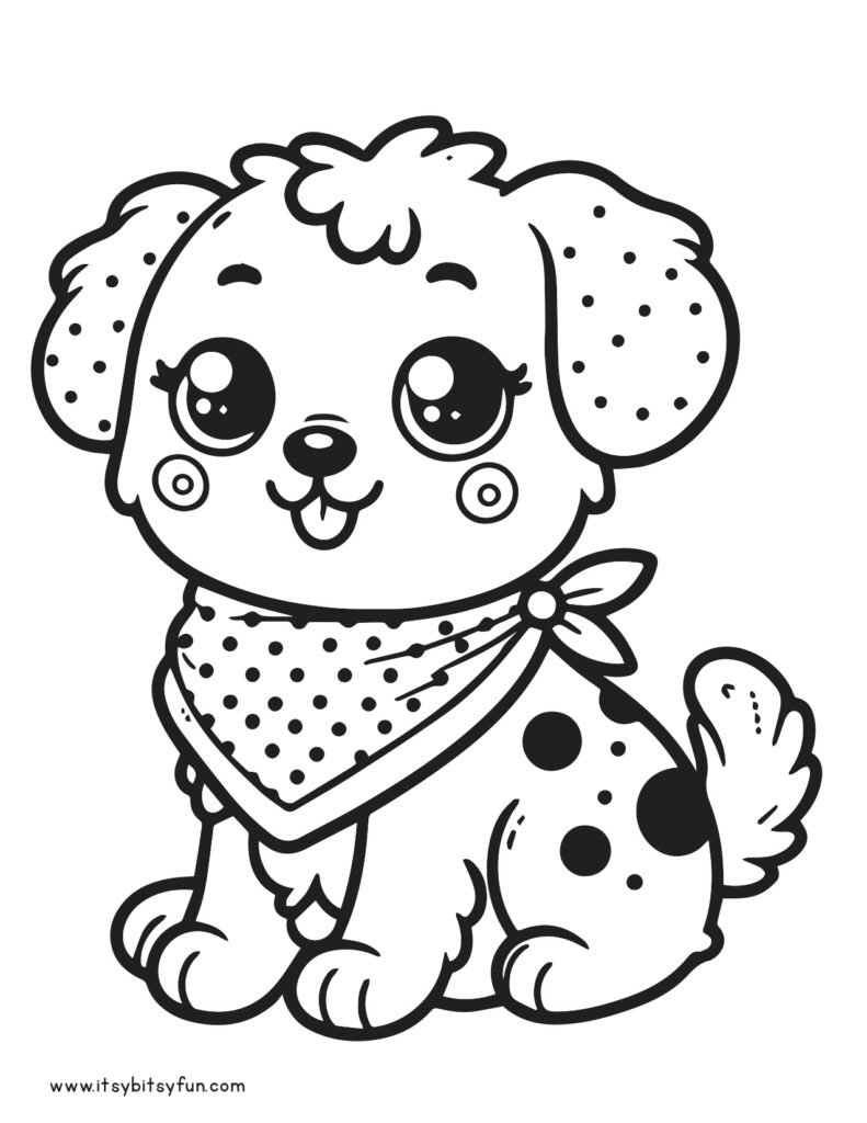 132 Printable Puppy Coloring Pages for Dog Lovers 107