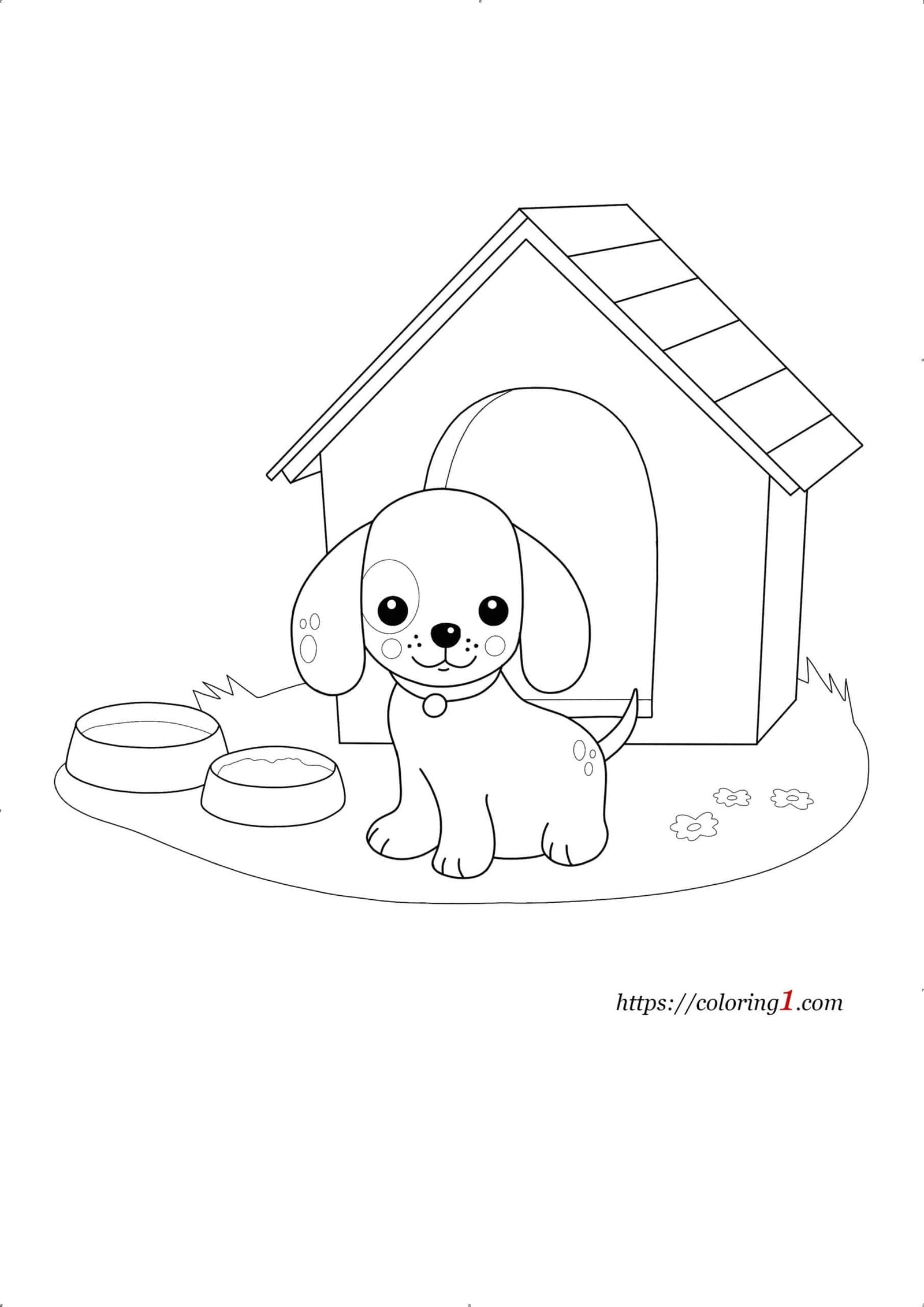 132 Printable Puppy Coloring Pages for Dog Lovers 111